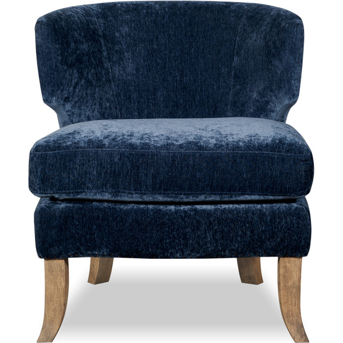Tommy Hilfiger Swansea Wingback Barrel Chair with Distressed Wood Legs